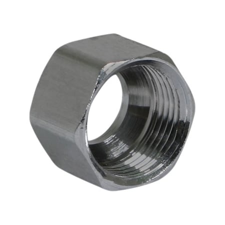 Everflow 1/2" O.D. Brass Nut for Compression Pipe Fittings; Chrome Plated C61-12CR